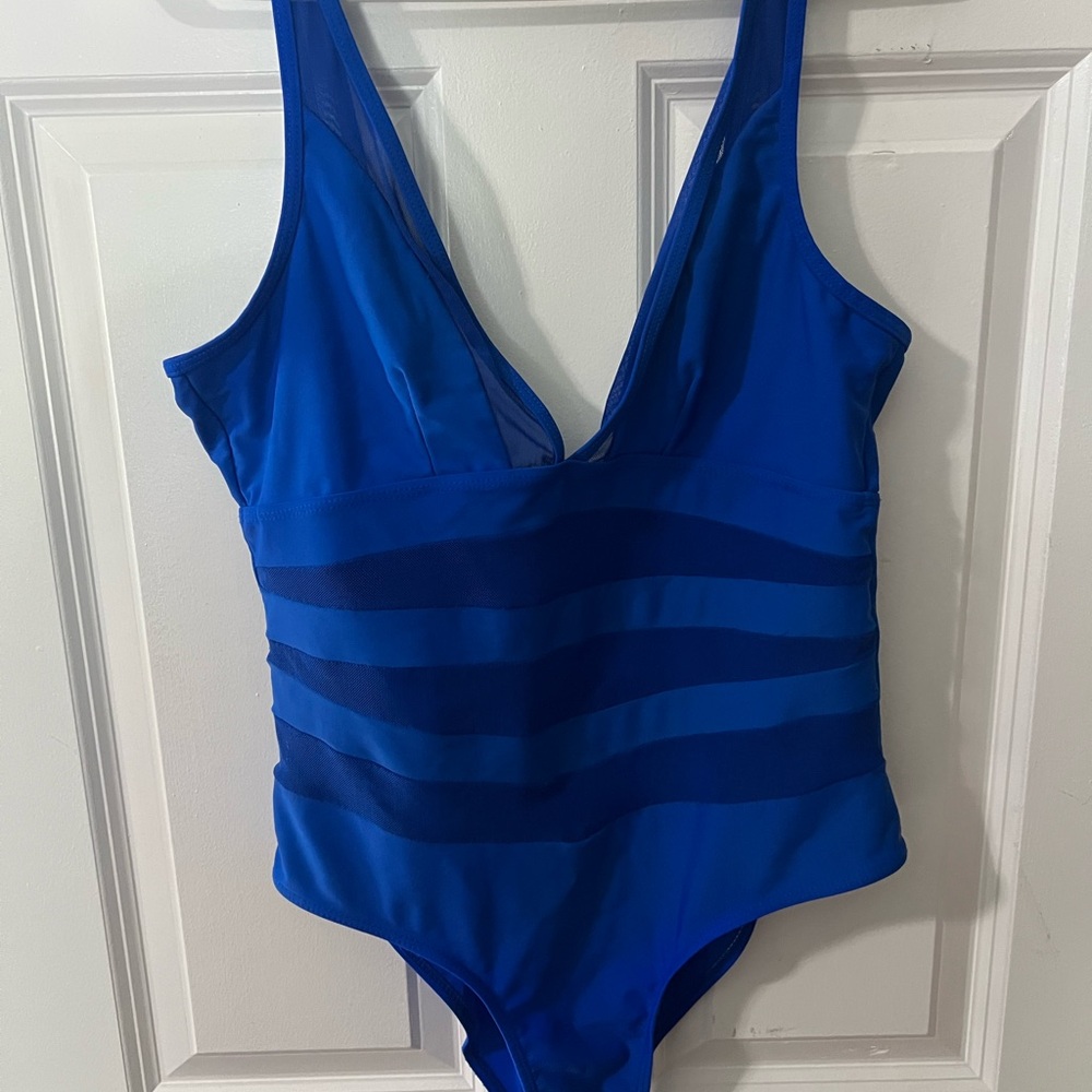 Lot of 2x SHEIN Stripe One Piece Swimsuit - SWIPE TO SEE 2nd